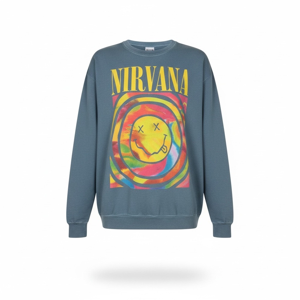 NIRVANA Men's Crewneck Sweater - Multicolor Graphic
